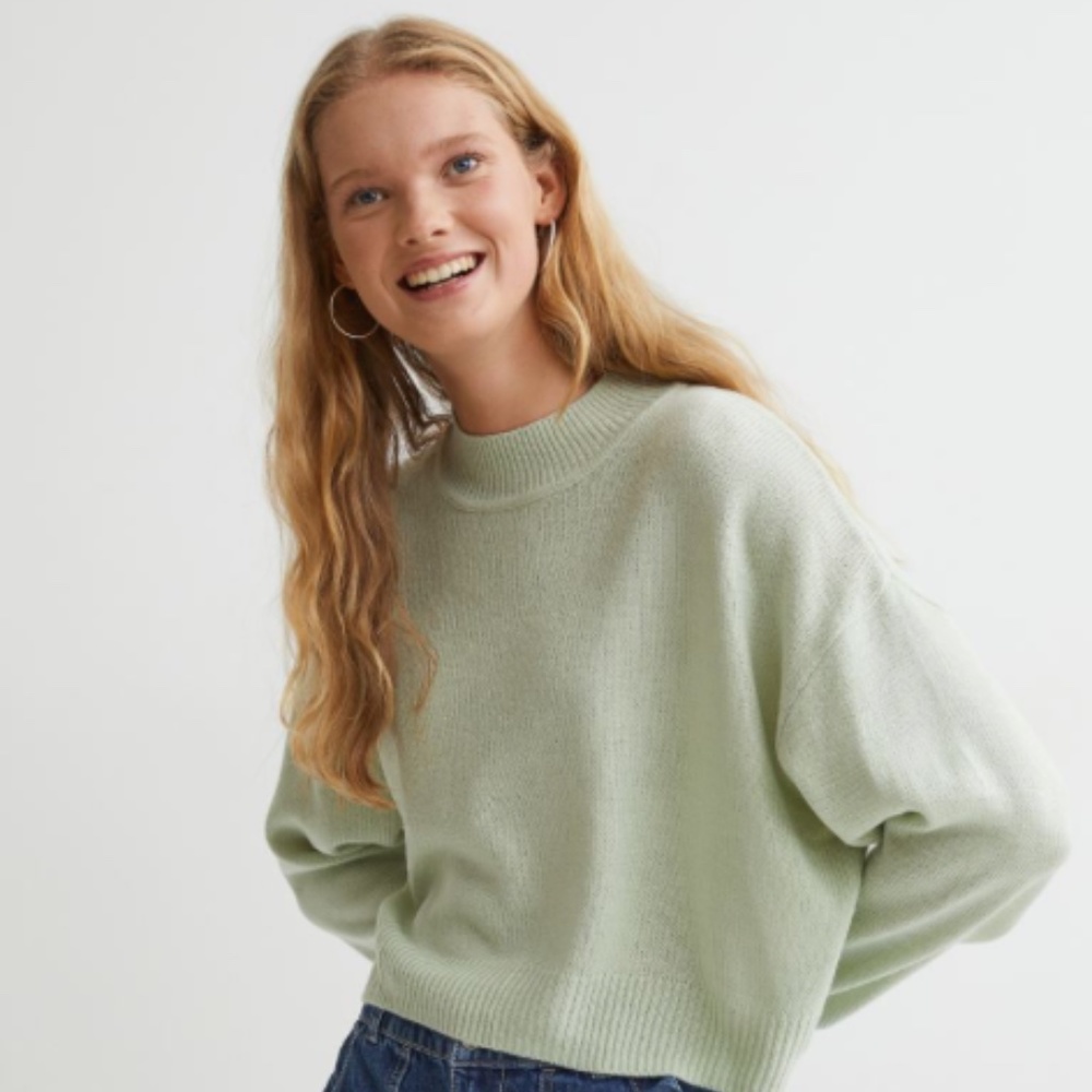 H&M Green Knit sweater